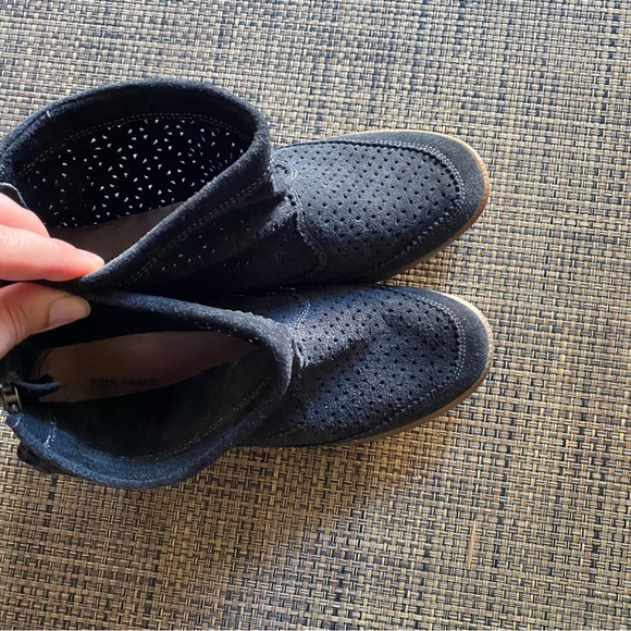 ISABEL MARANT Basley black perforated suede boots - Picture 4 of 7